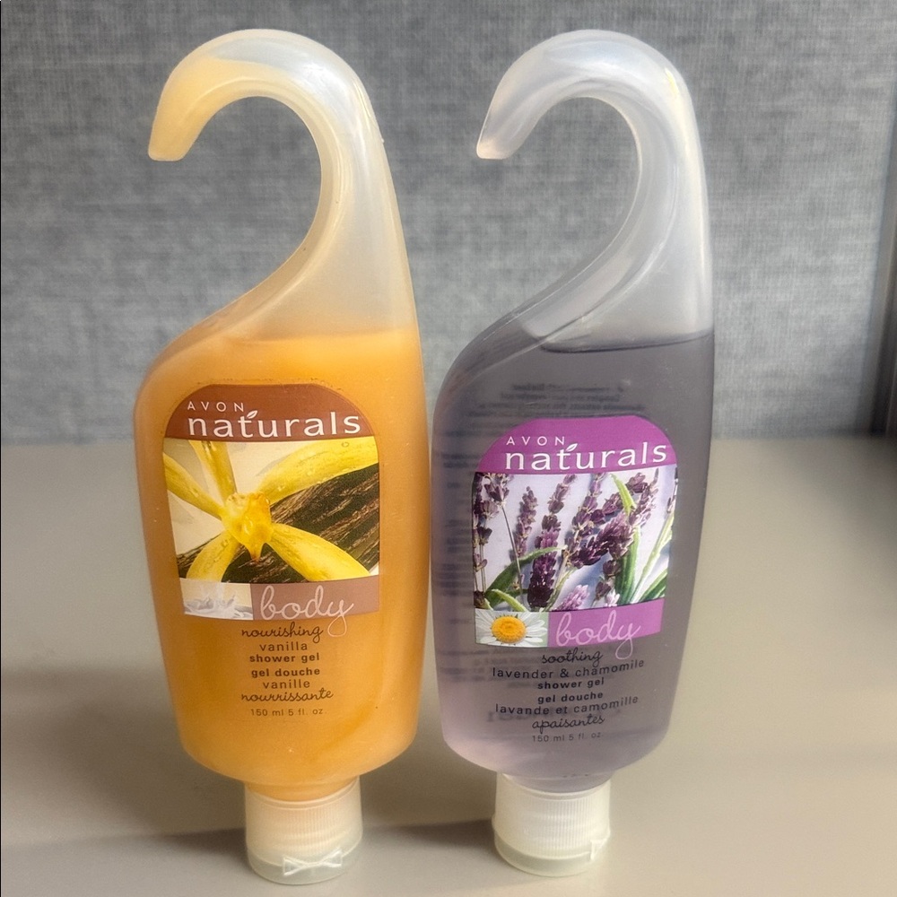 Avon Naturals Shower Gel Vanilla and Lavender Chamomile  Duo Factory Sealed